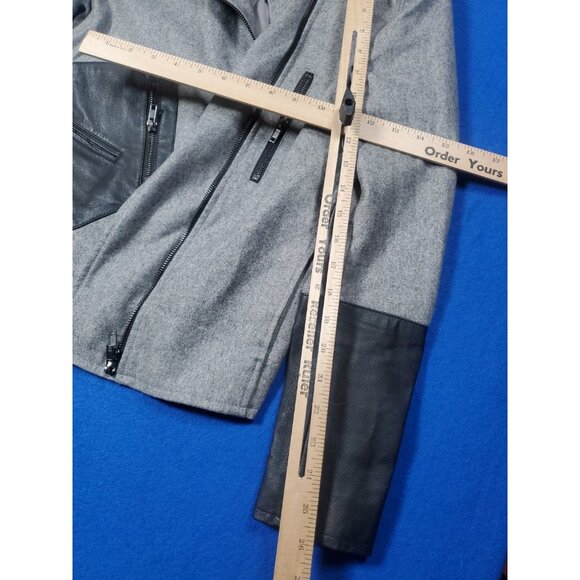 MTWTFSS Weekday Women Nikita Mix Jacket Biker Size XS NEW NWOT - Picture 12 of 16